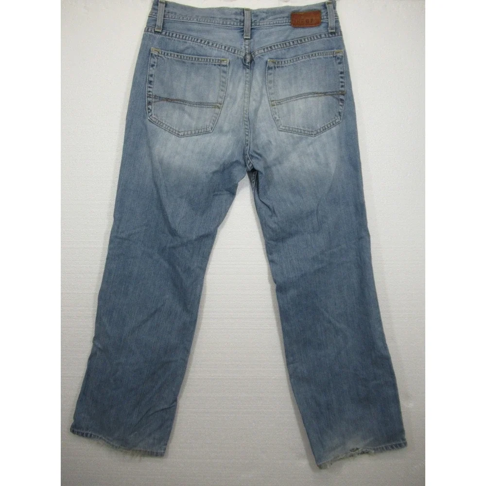 Vintage 90s Y2K BKE 67 Distressed Straight Leg Jeans 33x32 Bryson